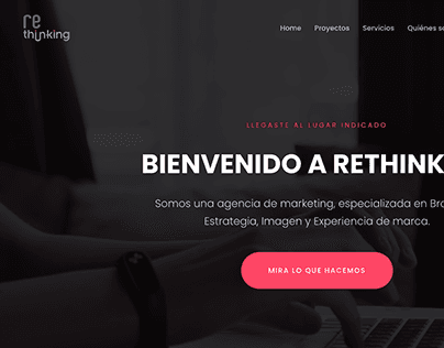 Sitio web Rethinking Agency